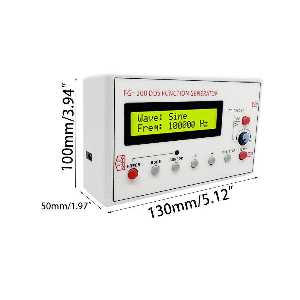 1Hz - 500KHz DDS Function Signal Generator