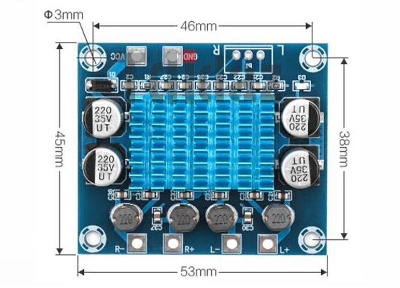 2 x 30W audio amplifier